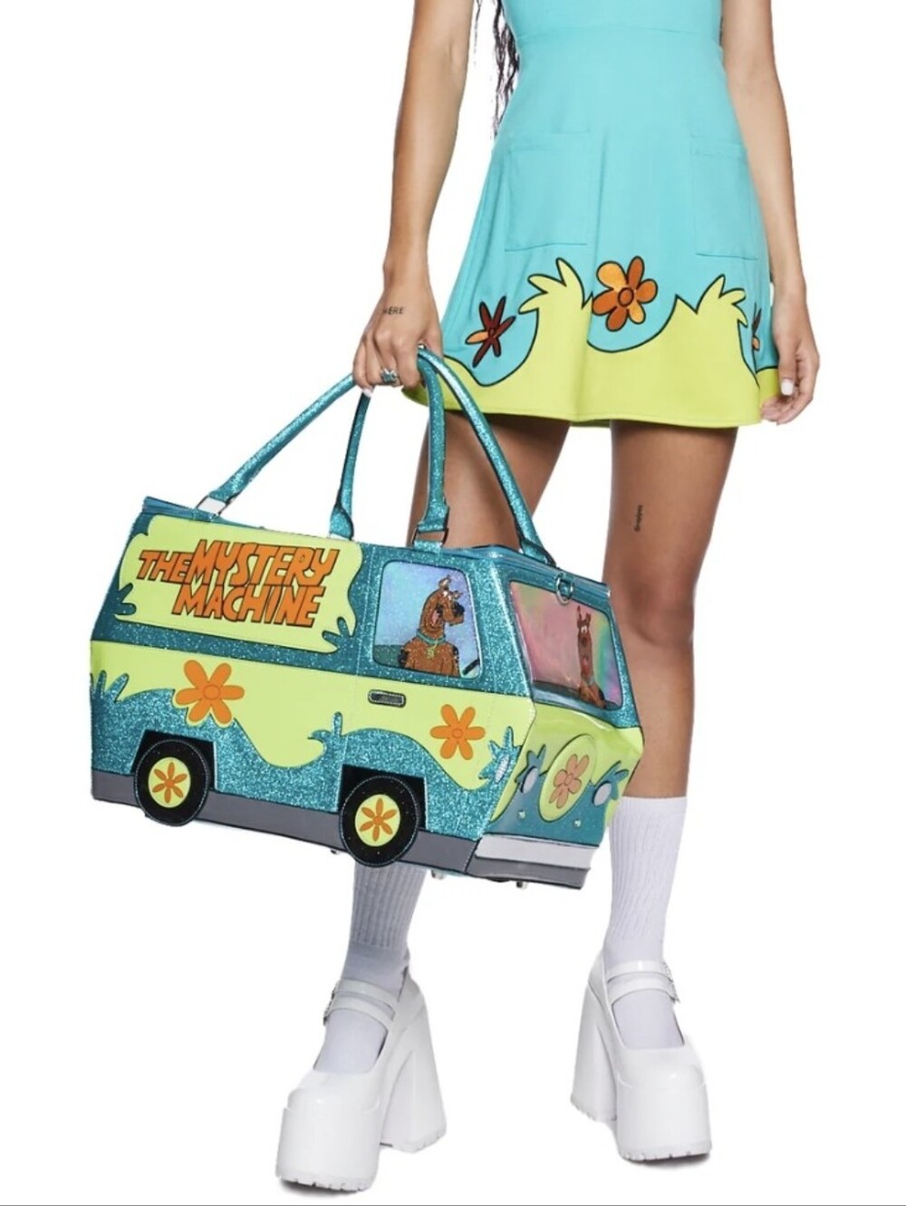 Dolls Kill Scooby-Doo Mystery Machine Weekender Duffel Bag Rare EUC Read - Picture 14 of 17